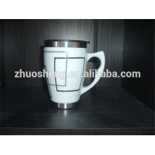 hot selling product stainless steel wholesale custom ceramic coffee mug with lid